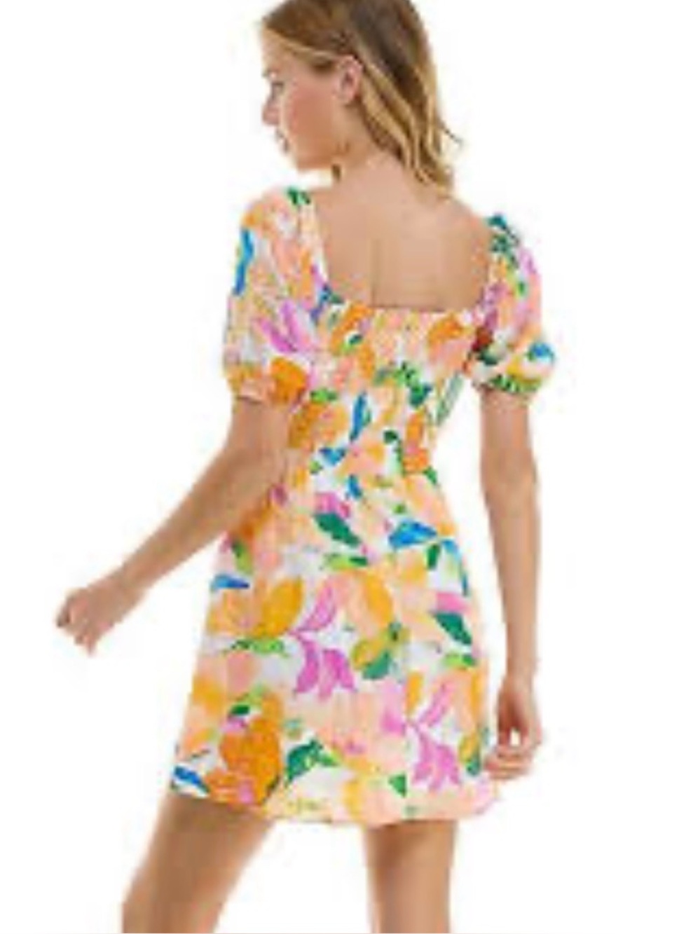 Lily Rose Puff Sleeve Skater Dress. Size XL - Picture 2 of 6